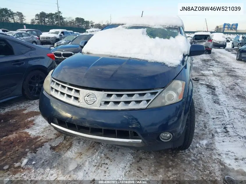 JN8AZ08W46W521039 2006 Nissan Murano Sl