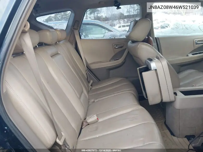 JN8AZ08W46W521039 2006 Nissan Murano Sl