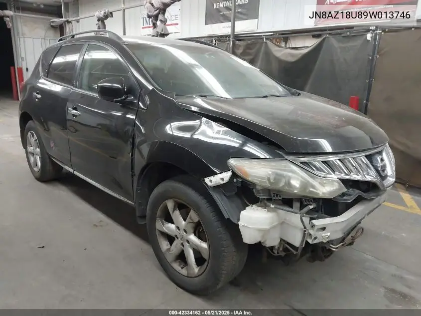 2009 Nissan Murano S VIN: JN8AZ18U89W013746 Lot: 42334162