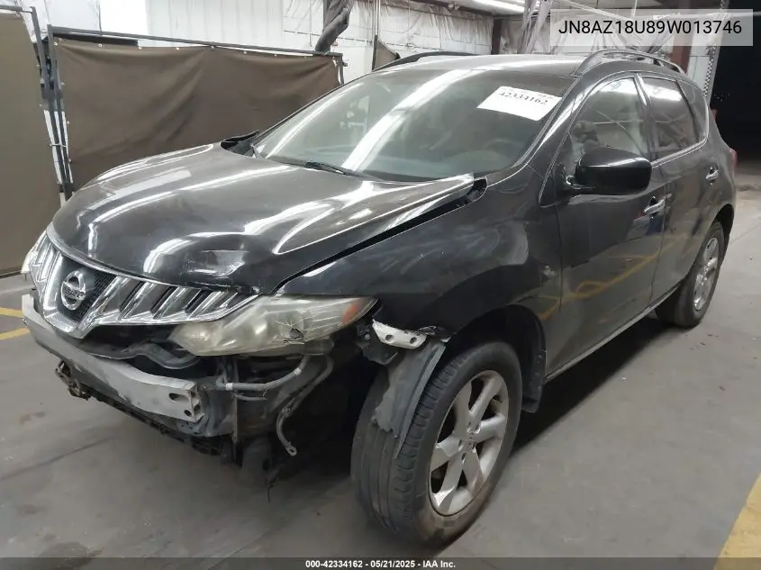 2009 Nissan Murano S VIN: JN8AZ18U89W013746 Lot: 42334162