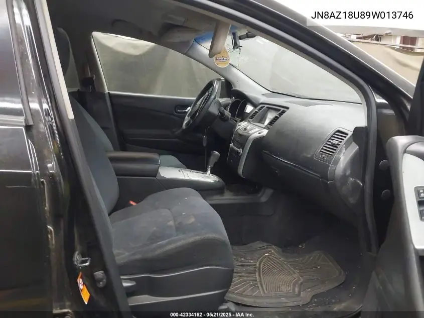 2009 Nissan Murano S VIN: JN8AZ18U89W013746 Lot: 42334162