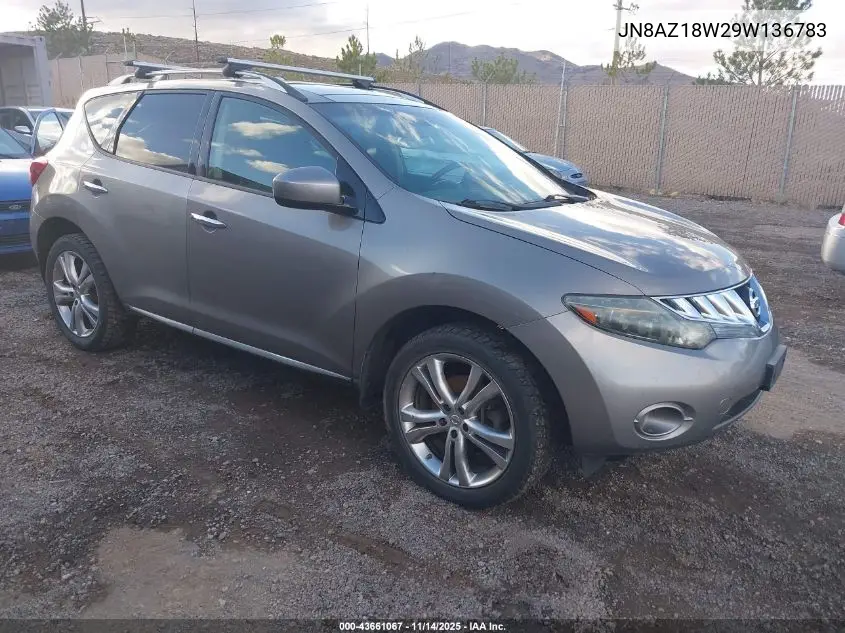 JN8AZ18W29W136783 2009 Nissan Murano Le