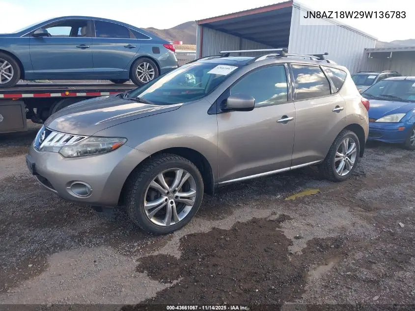 JN8AZ18W29W136783 2009 Nissan Murano Le