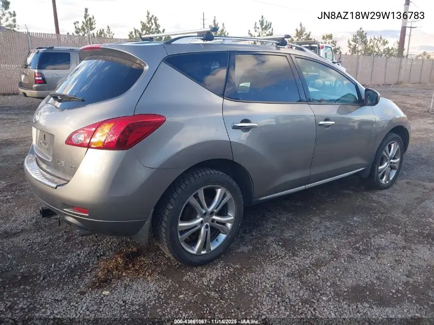 JN8AZ18W29W136783 2009 Nissan Murano Le