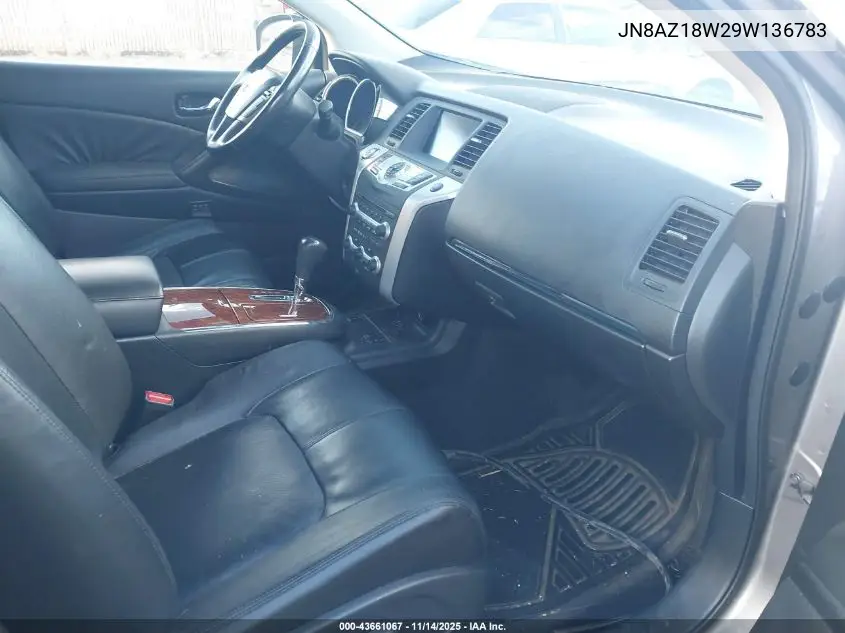 JN8AZ18W29W136783 2009 Nissan Murano Le