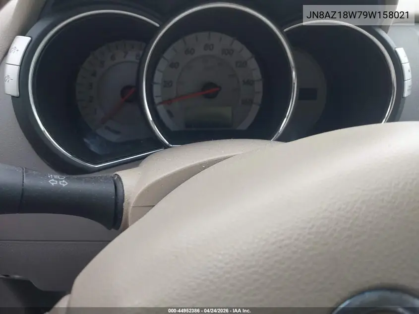 JN8AZ18W79W158021 2009 Nissan Murano Sl