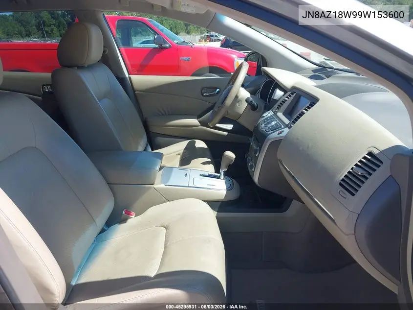 2009 Nissan Murano Sl VIN: JN8AZ18W99W153600 Lot: 45295931