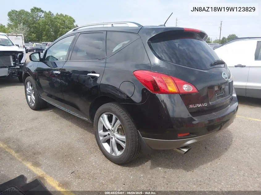2009 Nissan Murano Le VIN: JN8AZ18W19W123829 Lot: 45325481