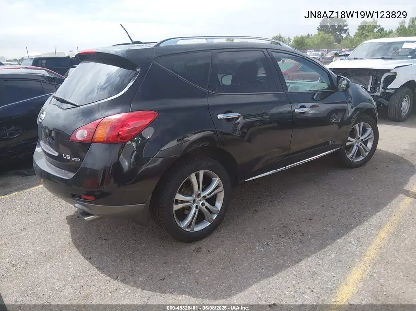 2009 Nissan Murano Le VIN: JN8AZ18W19W123829 Lot: 45325481
