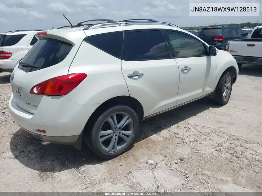 2009 Nissan Murano Le VIN: JN8AZ18WX9W128513 Lot: 45640759