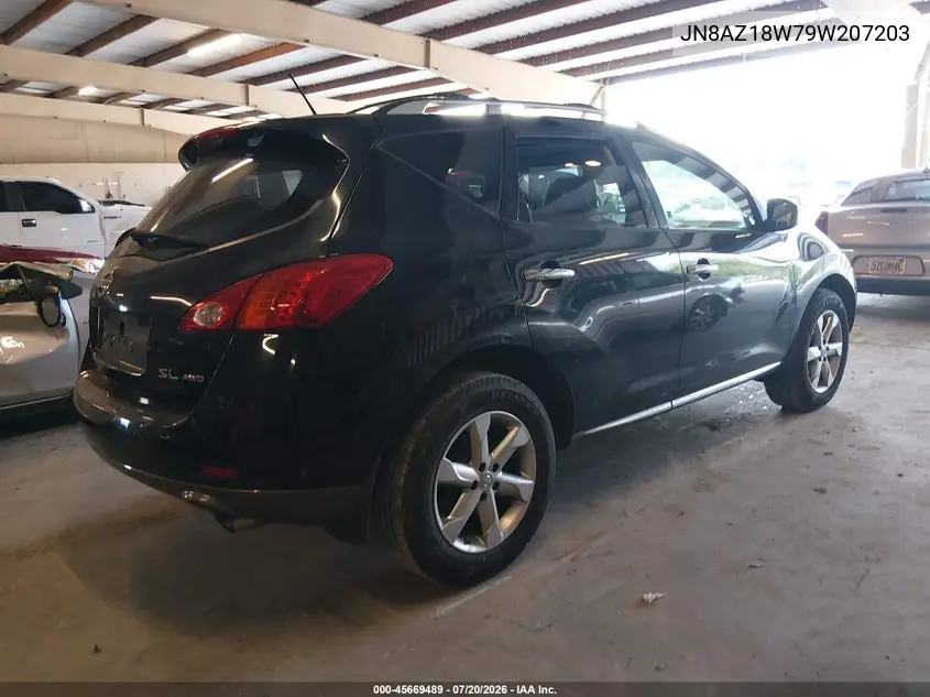 2009 Nissan Murano Sl VIN: JN8AZ18W79W207203 Lot: 45669489