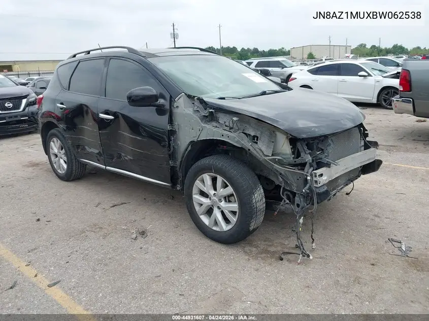 JN8AZ1MUXBW062538 2011 Nissan Murano Sl