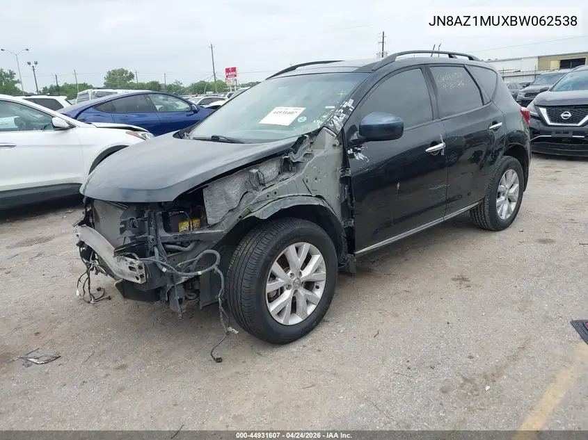JN8AZ1MUXBW062538 2011 Nissan Murano Sl