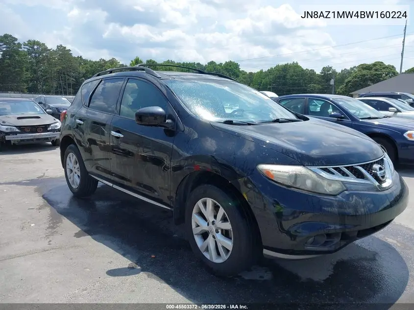 2011 Nissan Murano Sl VIN: JN8AZ1MW4BW160224 Lot: 45503372