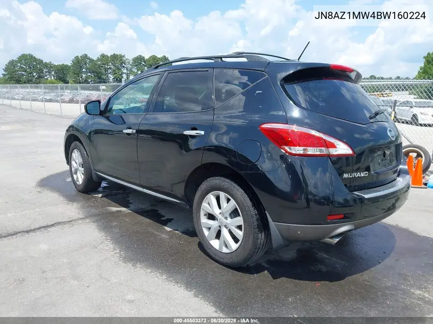 2011 Nissan Murano Sl VIN: JN8AZ1MW4BW160224 Lot: 45503372