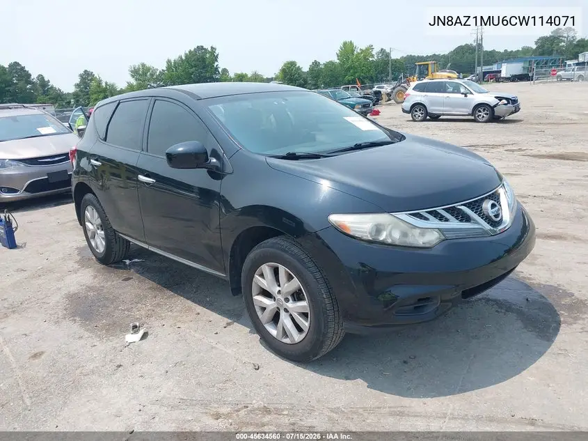 2012 Nissan Murano S VIN: JN8AZ1MU6CW114071 Lot: 45634560