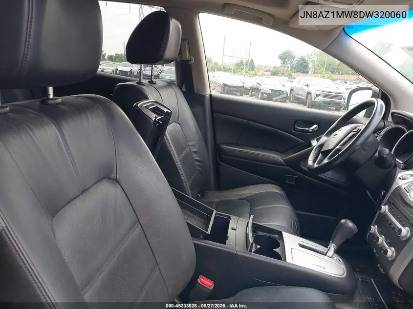 2013 Nissan Murano Sl VIN: JN8AZ1MW8DW320060 Lot: 45233526