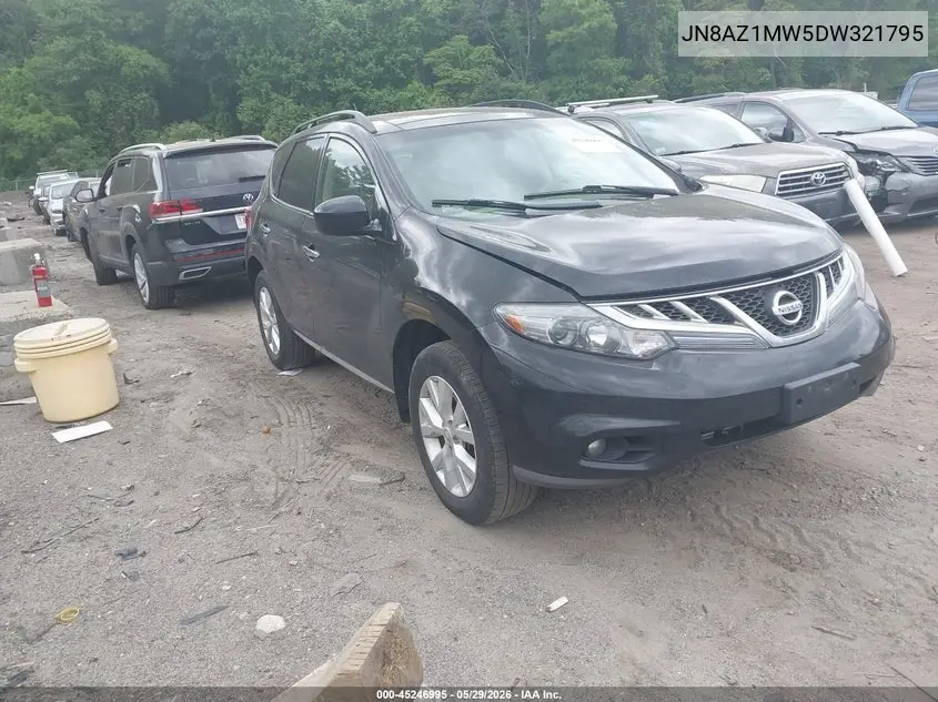 2013 Nissan Murano Sl VIN: JN8AZ1MW5DW321795 Lot: 45246995