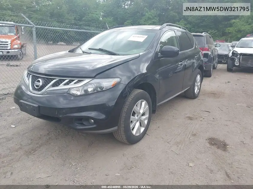 2013 Nissan Murano Sl VIN: JN8AZ1MW5DW321795 Lot: 45246995
