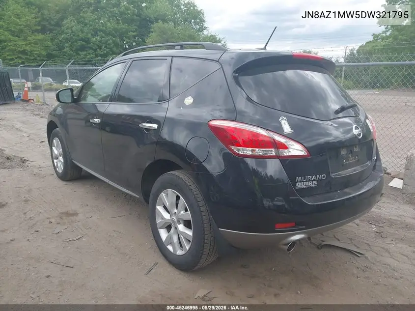 2013 Nissan Murano Sl VIN: JN8AZ1MW5DW321795 Lot: 45246995