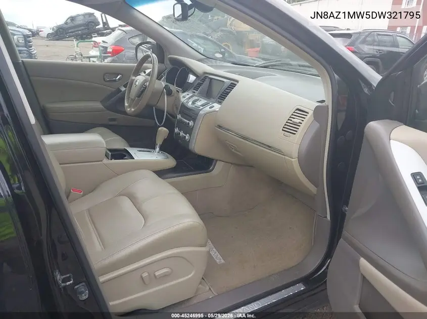 2013 Nissan Murano Sl VIN: JN8AZ1MW5DW321795 Lot: 45246995