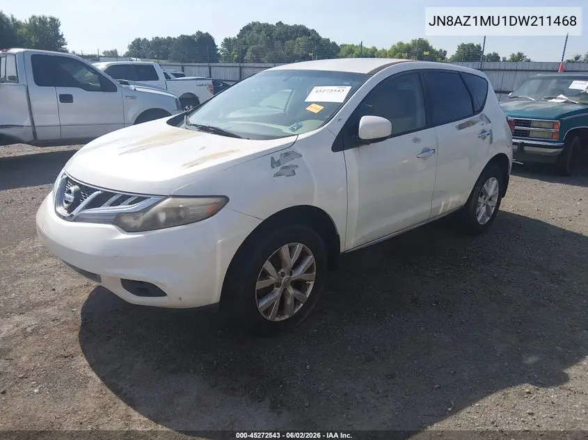 2013 Nissan Murano S VIN: JN8AZ1MU1DW211468 Lot: 45272543
