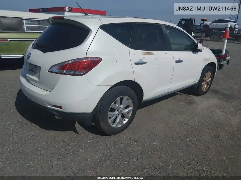 2013 Nissan Murano S VIN: JN8AZ1MU1DW211468 Lot: 45272543