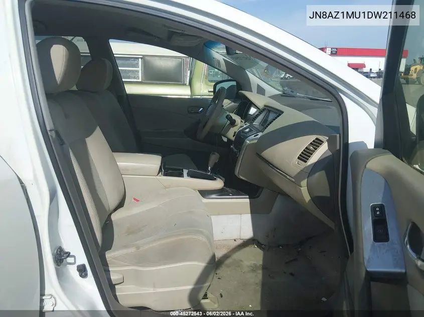 2013 Nissan Murano S VIN: JN8AZ1MU1DW211468 Lot: 45272543