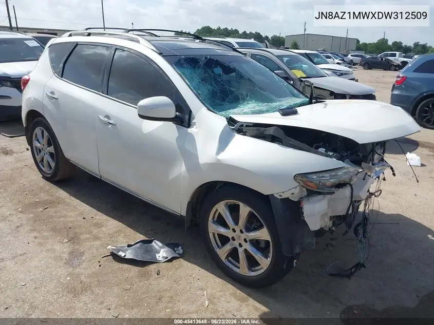 2013 Nissan Murano Le VIN: JN8AZ1MWXDW312509 Lot: 45413648