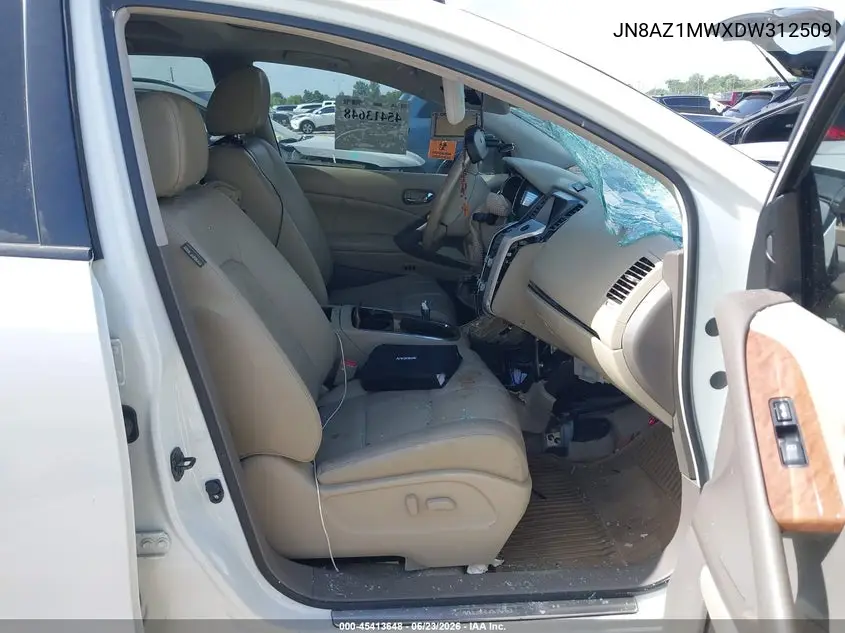 2013 Nissan Murano Le VIN: JN8AZ1MWXDW312509 Lot: 45413648