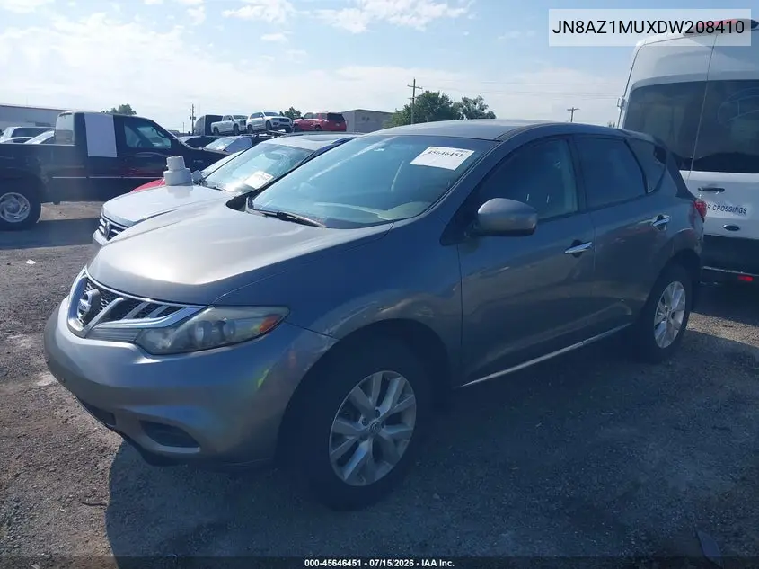 2013 Nissan Murano S VIN: JN8AZ1MUXDW208410 Lot: 45646451