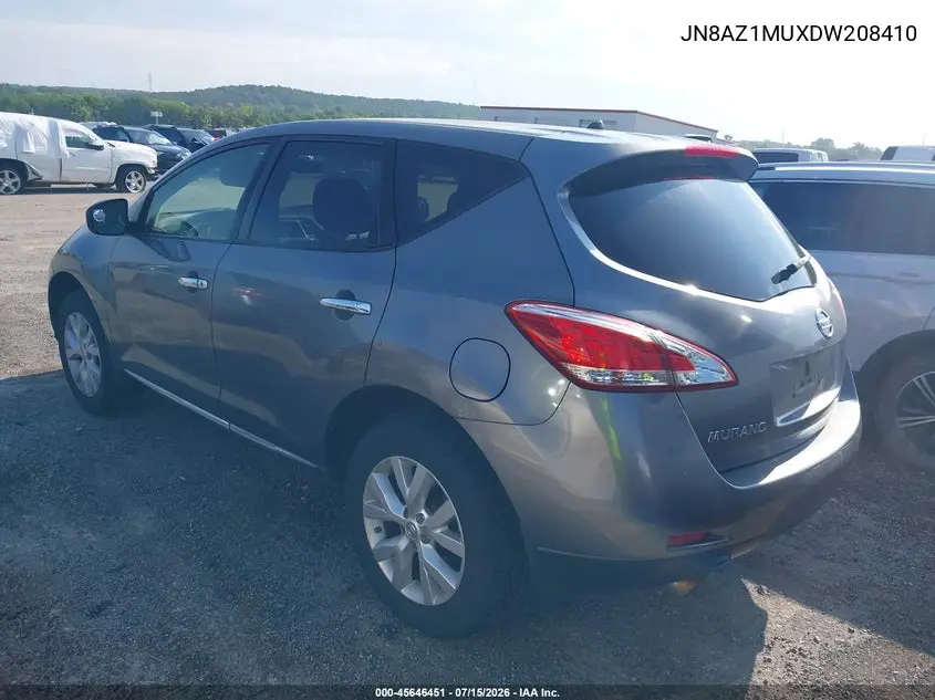2013 Nissan Murano S VIN: JN8AZ1MUXDW208410 Lot: 45646451