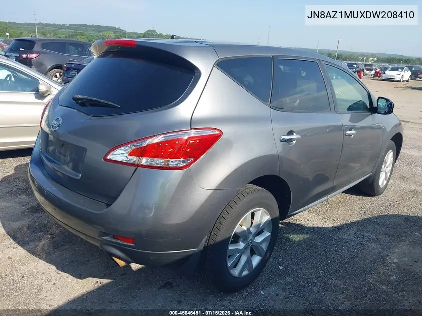 2013 Nissan Murano S VIN: JN8AZ1MUXDW208410 Lot: 45646451
