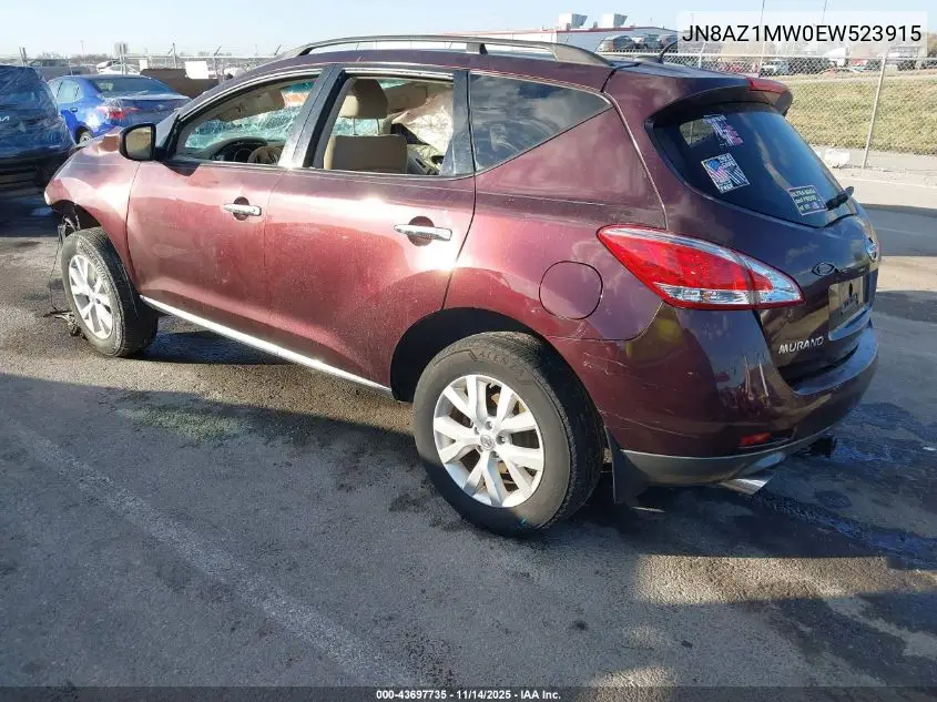 JN8AZ1MW0EW523915 2014 Nissan Murano Sl