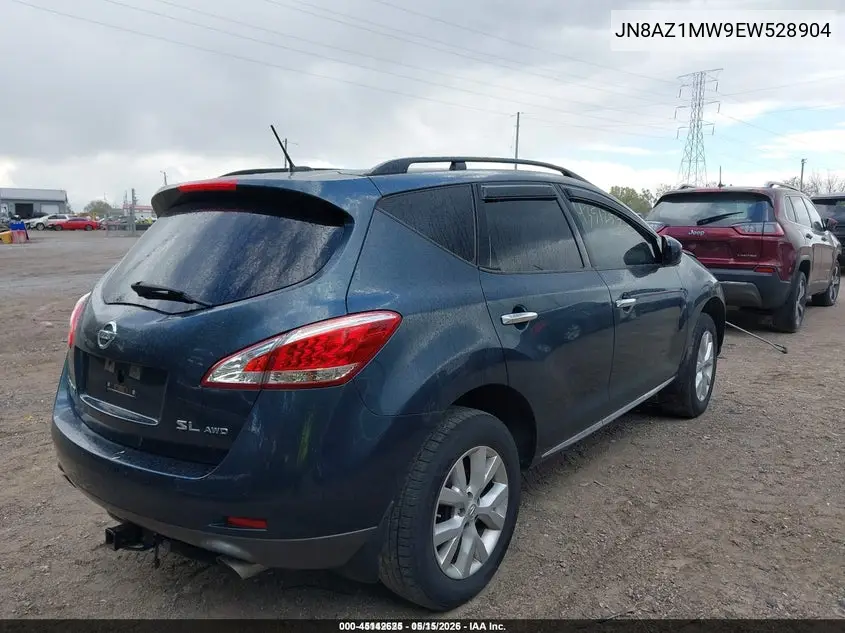 JN8AZ1MW9EW528904 2014 Nissan Murano Sl