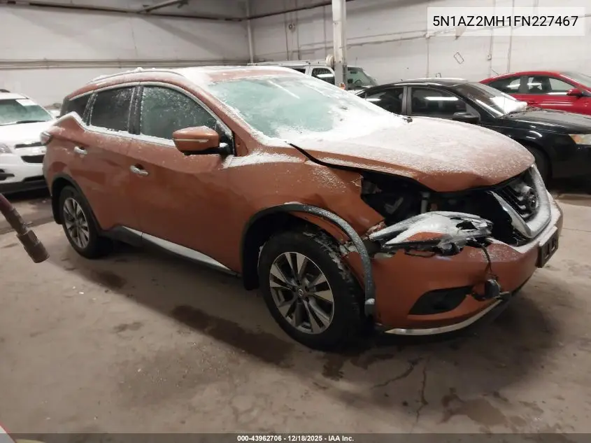 5N1AZ2MH1FN227467 2015 Nissan Murano Sl