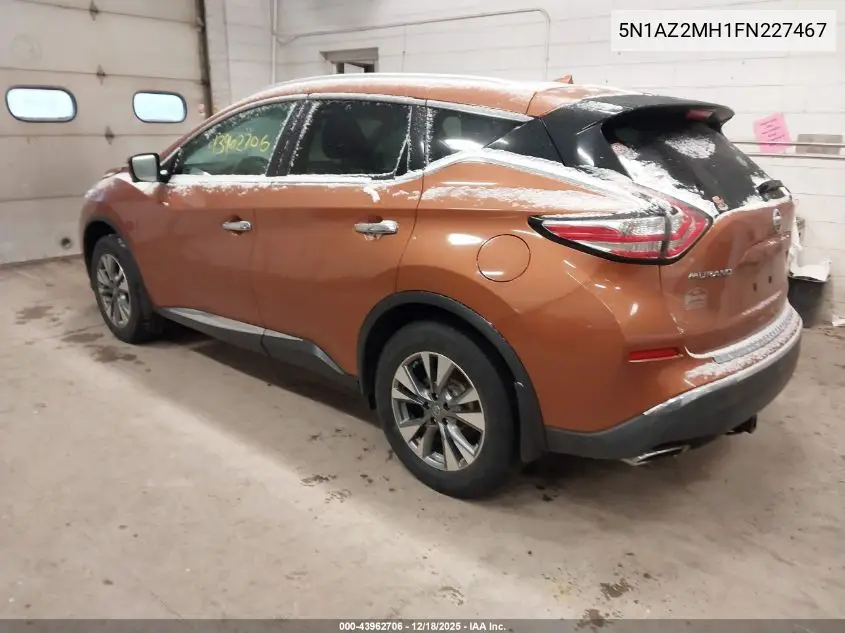 5N1AZ2MH1FN227467 2015 Nissan Murano Sl