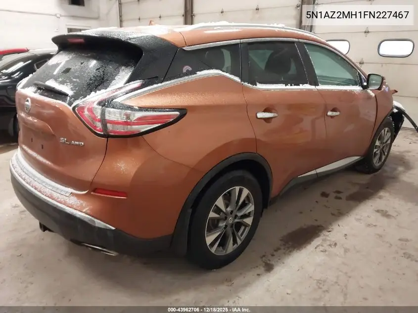 5N1AZ2MH1FN227467 2015 Nissan Murano Sl