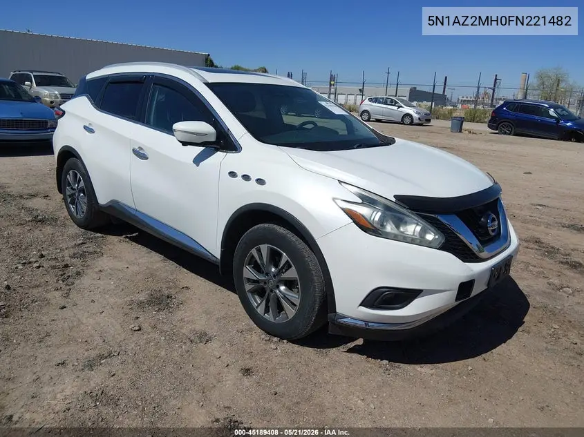 5N1AZ2MH0FN221482 2015 Nissan Murano Sl