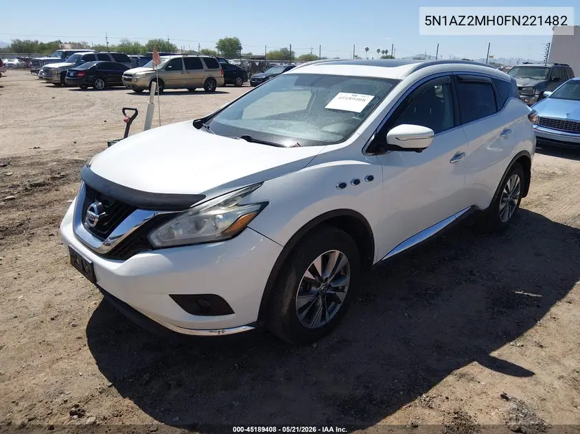 5N1AZ2MH0FN221482 2015 Nissan Murano Sl