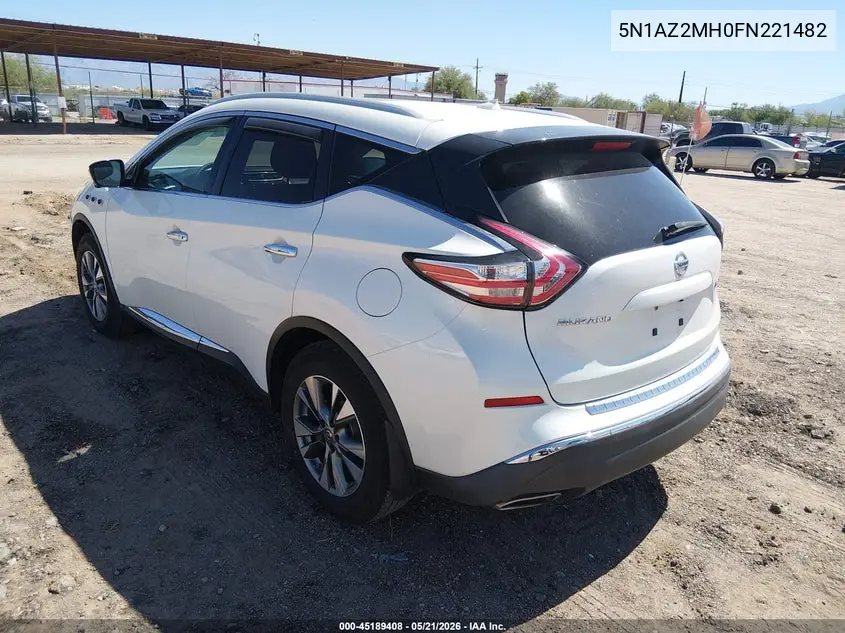 5N1AZ2MH0FN221482 2015 Nissan Murano Sl