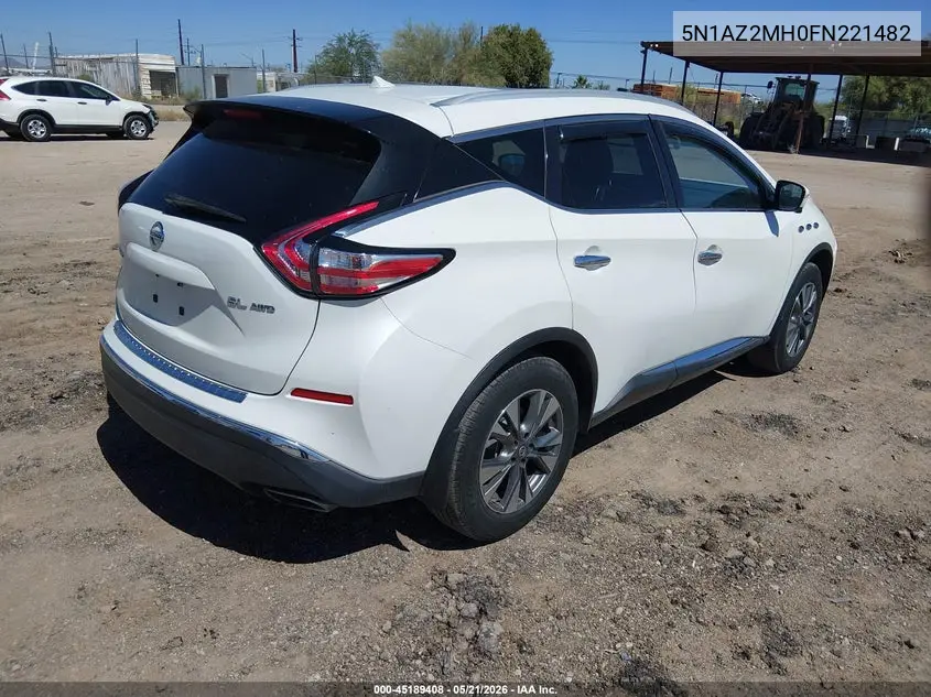 5N1AZ2MH0FN221482 2015 Nissan Murano Sl