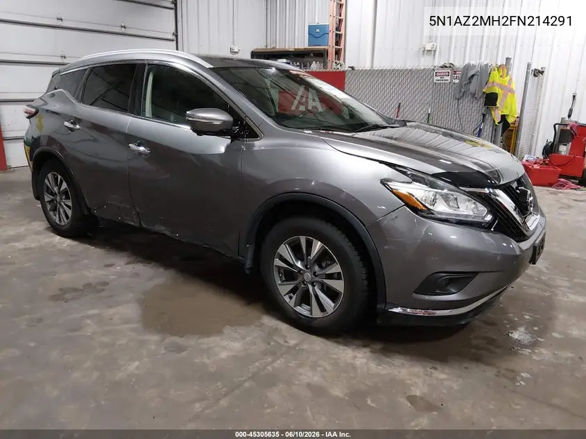 2015 Nissan Murano Sl VIN: 5N1AZ2MH2FN214291 Lot: 45305635