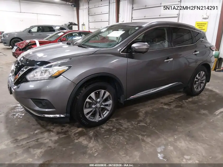 2015 Nissan Murano Sl VIN: 5N1AZ2MH2FN214291 Lot: 45305635