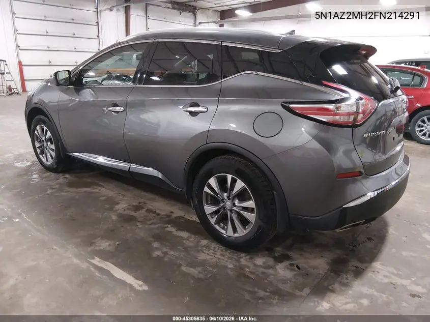 2015 Nissan Murano Sl VIN: 5N1AZ2MH2FN214291 Lot: 45305635