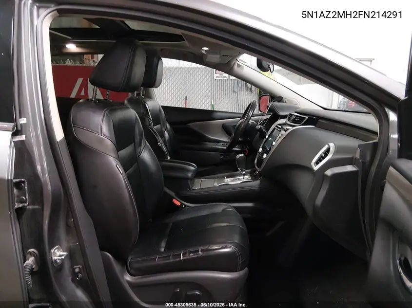 2015 Nissan Murano Sl VIN: 5N1AZ2MH2FN214291 Lot: 45305635