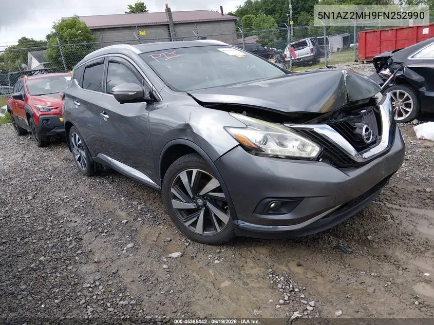 2015 Nissan Murano Platinum VIN: 5N1AZ2MH9FN252990 Lot: 45385442