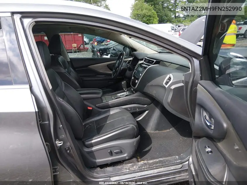 2015 Nissan Murano Platinum VIN: 5N1AZ2MH9FN252990 Lot: 45385442