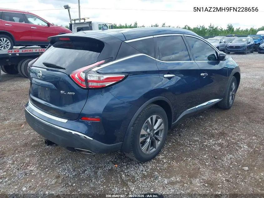2015 Nissan Murano Sl VIN: 5N1AZ2MH9FN228656 Lot: 45461627