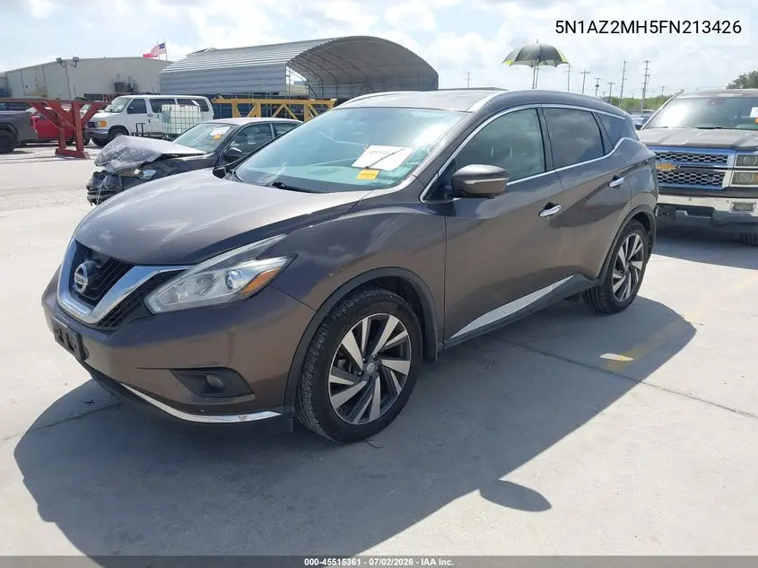2015 Nissan Murano Platinum VIN: 5N1AZ2MH5FN213426 Lot: 45515361